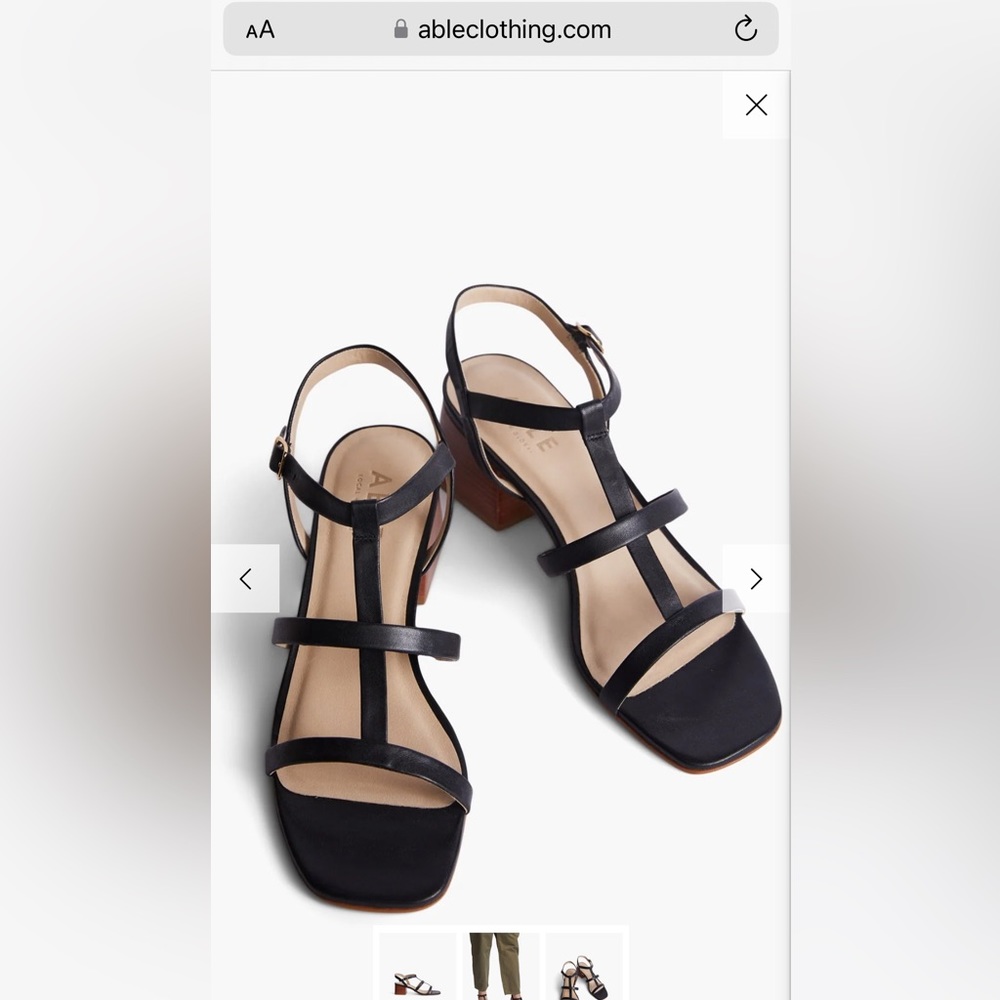 Brand new ABLE jayce heeled sandals